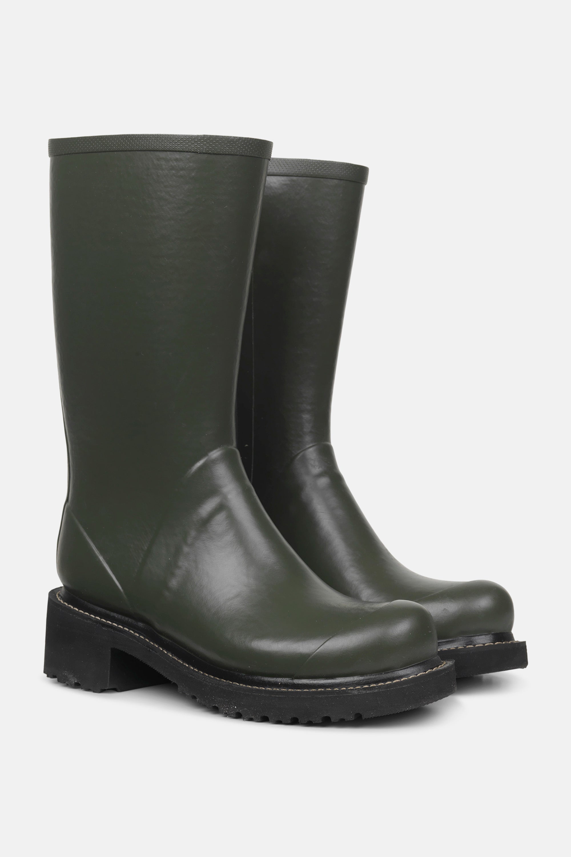 Ilse Jacobsen Hornbæk Footwear 3/4 Rubber Boots With Zip Rain boots 410 Army